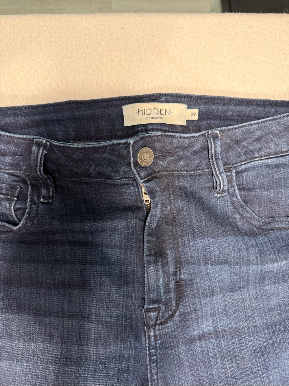 Hidden High-Rise Dark Wash Skinny Jeans Size 29 #2574 - Picture 3 of 7